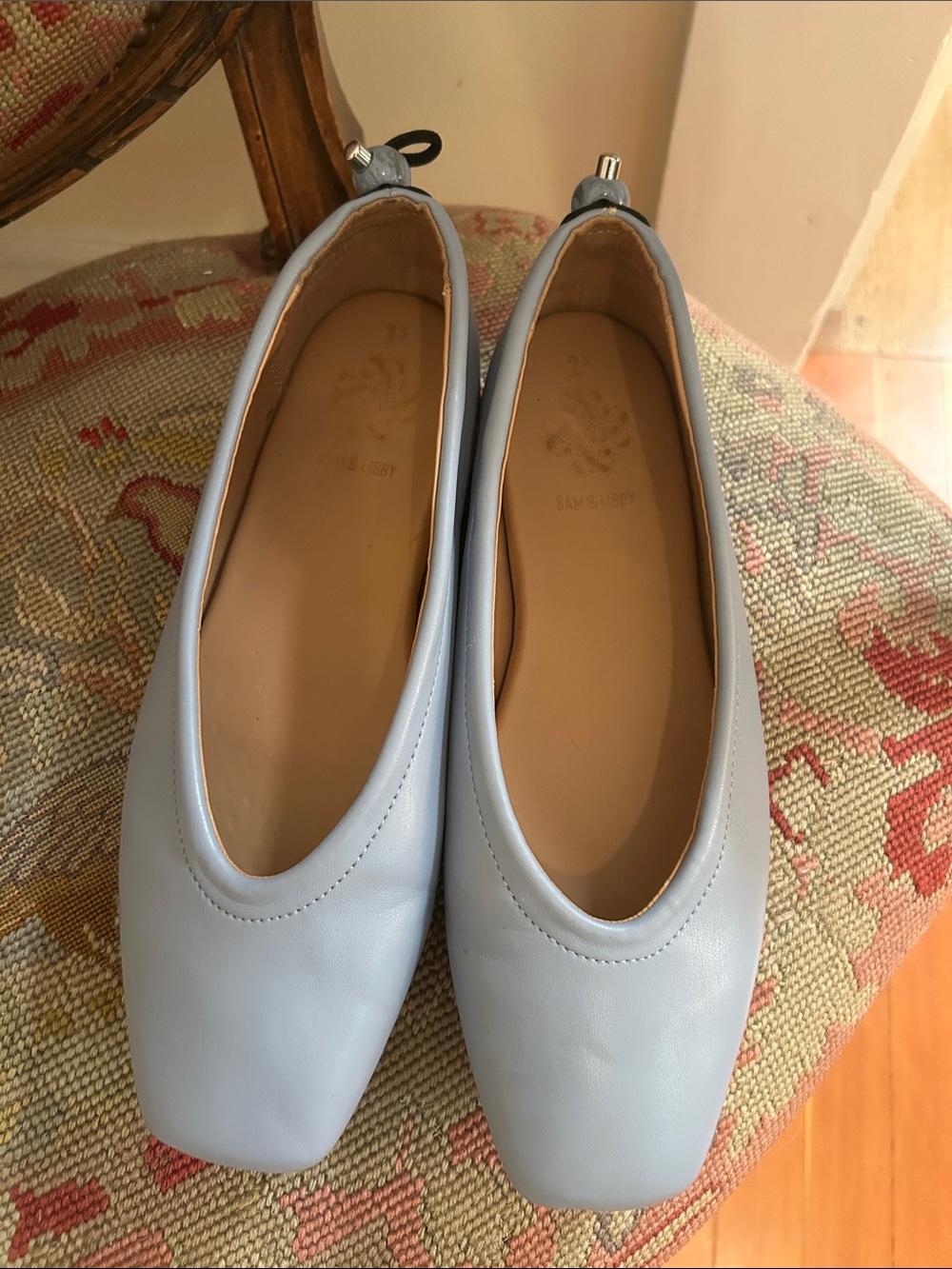 Pale Blue Ballet Flat Shoes